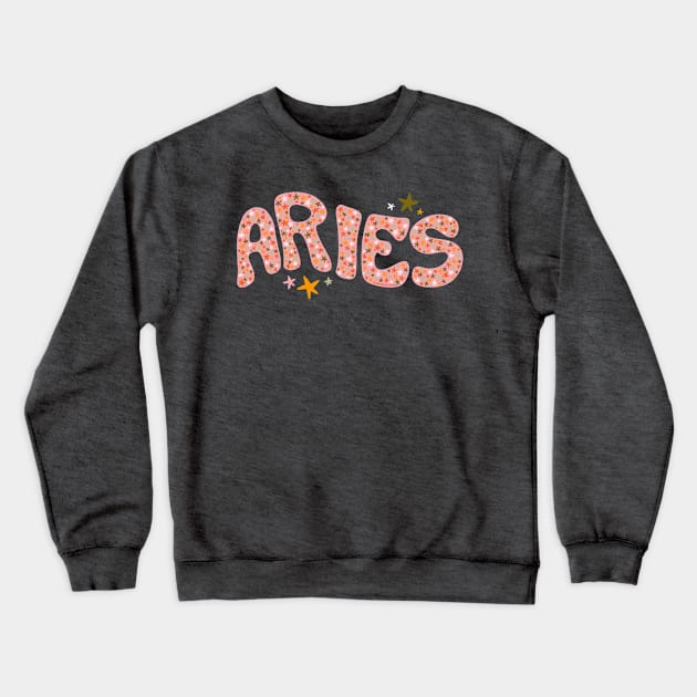 Starry Aries Crewneck Sweatshirt by Doodle by Meg